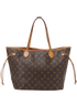 Neverfull MM, &pound;850, Handbags, Brown, Canvas, Back view